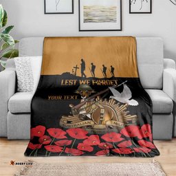 Australia ANZAC Day Personalised Blanket Honouring The Animals That Served LT9