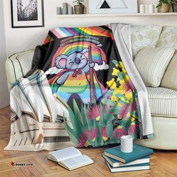 Aussia Pride Month Rainbow Koala Blanket LT9