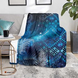 Aotearoa Taniko Matariki Blanket Cosmic Blue LT7