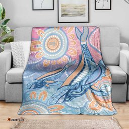 Aussie NAIDOC Week Pastel Blanket Dreaming Whales LT7