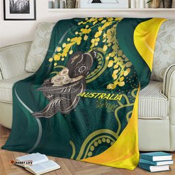 Australia Day Blanket Koala Aboriginal Art LT7