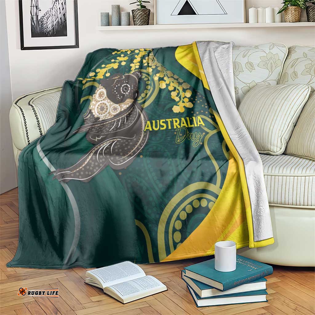 Australia Day Blanket Koala Aboriginal Art LT7
