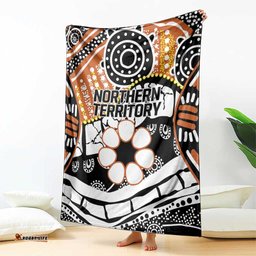 Australian Northern Territory Blanket Aboriginal with Sturt's Desert Rose LT9