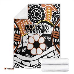 Australian Northern Territory Blanket Aboriginal with Sturt's Desert Rose LT9