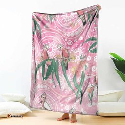 Australia Galah Aboriginal Blanket Breast Cancer Awareness LT7