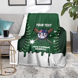 Australia 2026 Baseball Custom Blanket Go Aussie Drip Style LT14