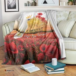 Australia Cockatoo ANZAC Day Blanket Lest We Forget LT05