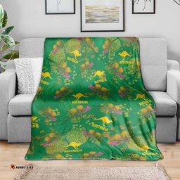 Australia Billy Buttons Blanket Aussie Pycnosorus Kangaroo Seamless Style LT14