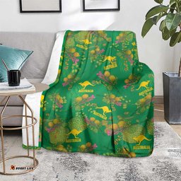 Australia Billy Buttons Blanket Aussie Pycnosorus Kangaroo Seamless Style LT14