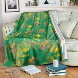 Australia Billy Buttons Blanket Aussie Pycnosorus Kangaroo Seamless Style LT14