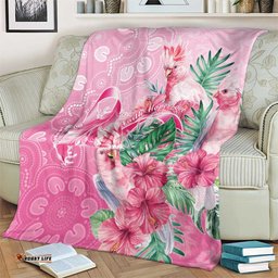Australia Cockatoos Breast Cancer Blanket Faith Hope Love LT05