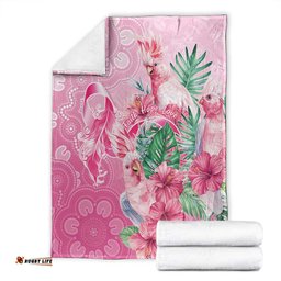 Australia Cockatoos Breast Cancer Blanket Faith Hope Love LT05