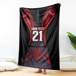 Custom New Zealand Blanket Maori Kiwiana Pattern Tukutuku Motif LT9
