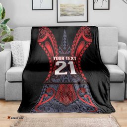 Custom New Zealand Blanket Maori Kiwiana Pattern Tukutuku Motif LT9