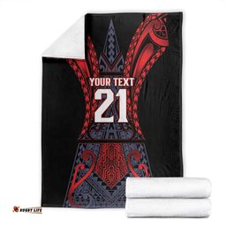 Custom New Zealand Blanket Maori Kiwiana Pattern Tukutuku Motif LT9