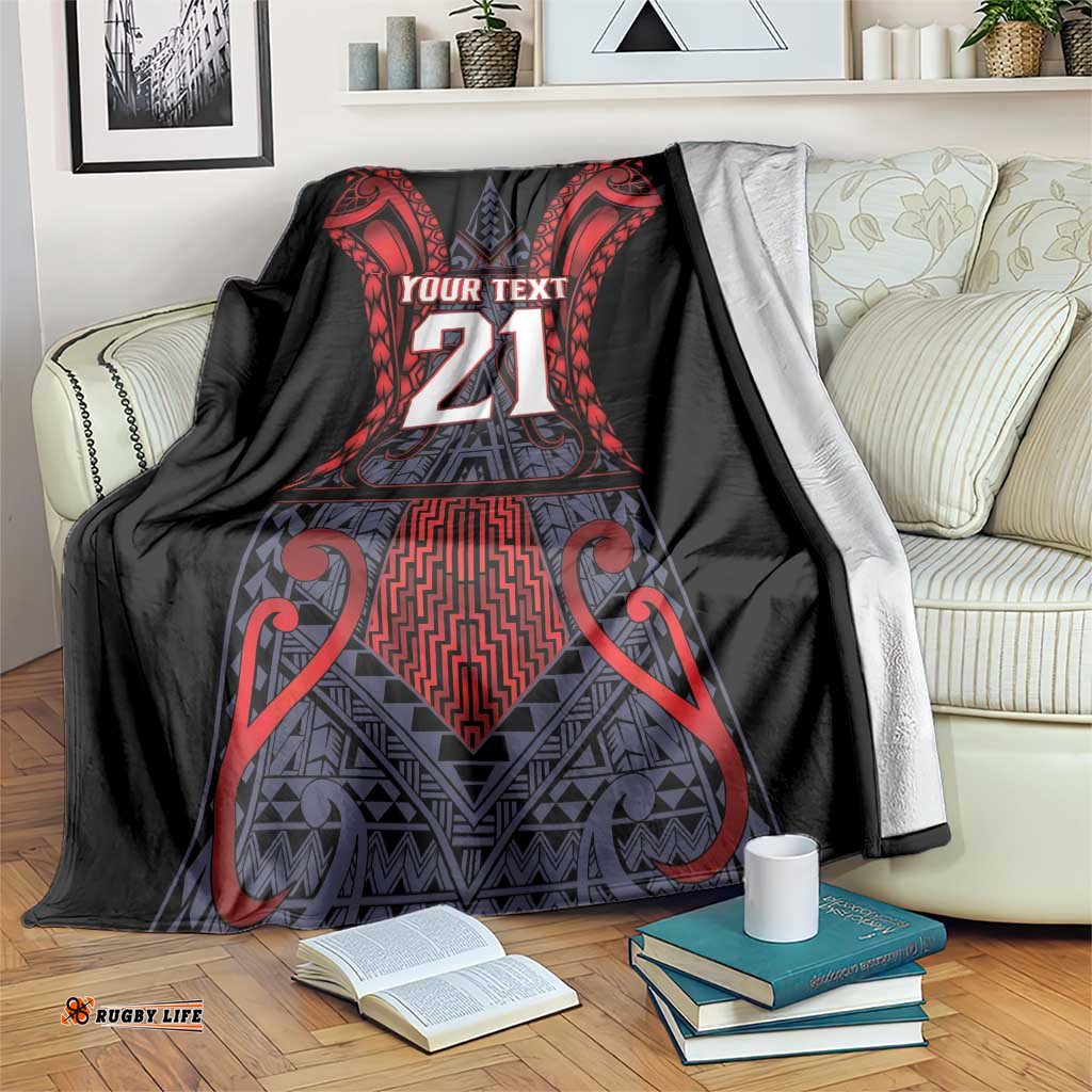 Custom New Zealand Blanket Maori Kiwiana Pattern Tukutuku Motif LT9