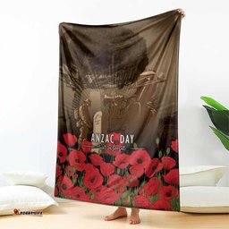 Australia - New Zealand ANZAC Lone Pine Blanket The Last Post LT7