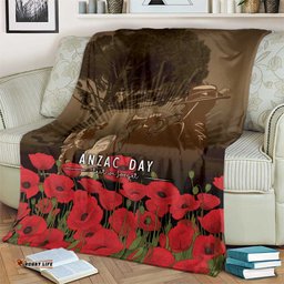 Australia - New Zealand ANZAC Lone Pine Blanket The Last Post LT7