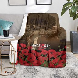 Australia - New Zealand ANZAC Lone Pine Blanket The Last Post LT7
