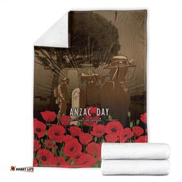 Australia - New Zealand ANZAC Lone Pine Blanket The Last Post LT7