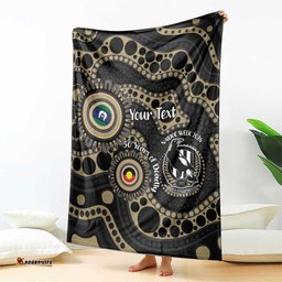 Collingwood NAIDOC Week 2026 Personalised Blanket 50 Years of Deadly Aboriginal Art LT14