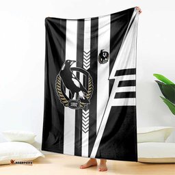 Collingwood Magpies Blanket Modern Geometric Sports Graphic Style TS04