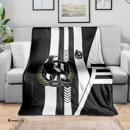 Collingwood Magpies Blanket Modern Geometric Sports Graphic Style TS04