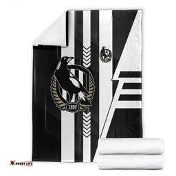 Collingwood Magpies Blanket Modern Geometric Sports Graphic Style TS04
