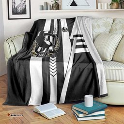 Collingwood Magpies Blanket Modern Geometric Sports Graphic Style TS04
