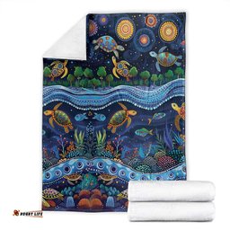Australian Landscapes Blanket Aboriginal Dreamtime Story LT9