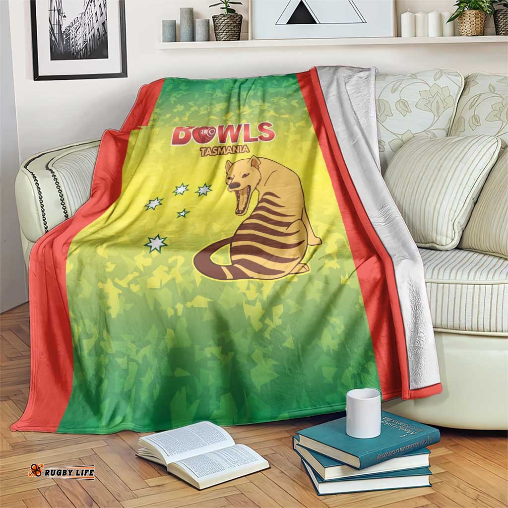 Australian Tasmania Lawn Bowls Blanket Aussie Minimalist Style LT9