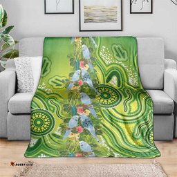 Budgerigar Australia Blanket Aussie Common Parakeet Indigenous Art LT14