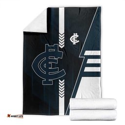 Carlton Blues Blanket Modern Geometric Sports Graphic Style TS04