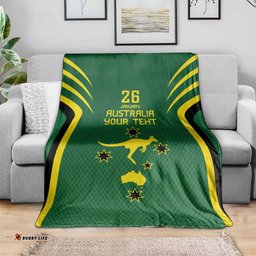 Australia Day 26 January Personalised Blanket With National Color LT9