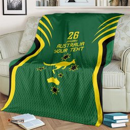 Australia Day 26 January Personalised Blanket With National Color LT9
