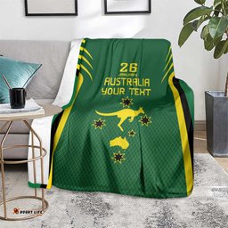 Australia Day 26 January Personalised Blanket With National Color LT9