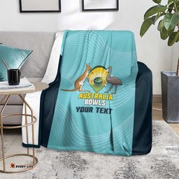 Custom Bowls Australia Blanket Teal Color Curve Sporty LT14