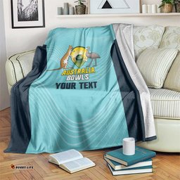 Custom Bowls Australia Blanket Teal Color Curve Sporty LT14