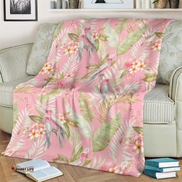 Australia Galah Cockatoo Blanket Eolophus Soseicapilla Couple Seamless Style LT14