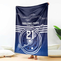 Custom Geelong Pride Blanket On the Road to Glory Indigenous Aboriginal LT9
