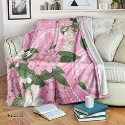 Australia Lilly Pilly Riberry Blanket Aussie Native Flowers Indigenous Art LT14