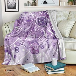 Australia Epilepsy Awareness Indigenous Blanket Butterfly Aboriginal Art LT7