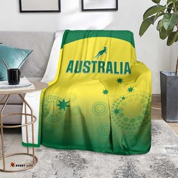 Australia Cricket Blanket Go Champions Aussies LT05