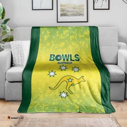 Australian Kangaroo Lawn Bowls Blanket Aussie Minimalist Style LT9