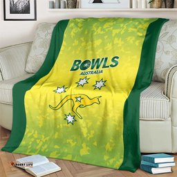 Australian Kangaroo Lawn Bowls Blanket Aussie Minimalist Style LT9