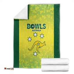 Australian Kangaroo Lawn Bowls Blanket Aussie Minimalist Style LT9