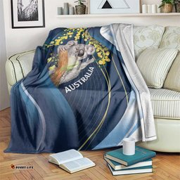 Australia Day Blanket Koala Blue Modern Vibe LT7