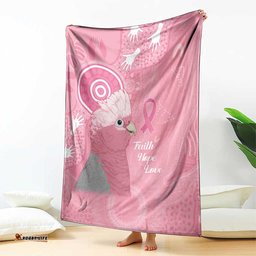 Australia Breast Cancer Awareness Blanket Galah Faith Hope Love Pink Month LT14