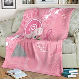 Australia Breast Cancer Awareness Blanket Galah Faith Hope Love Pink Month LT14