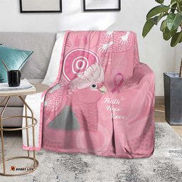 Australia Breast Cancer Awareness Blanket Galah Faith Hope Love Pink Month LT14